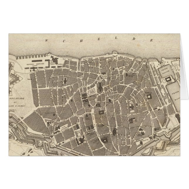 Antwerpen, Belgien Hälsningskort (Framsidan Horizontal)
