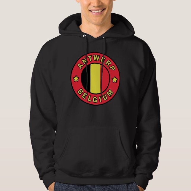 Antwerpen Belgien Hoodie (Framsida)