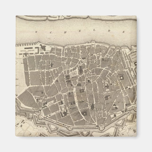 Antwerpen, Belgien Magnet (Framsidan)