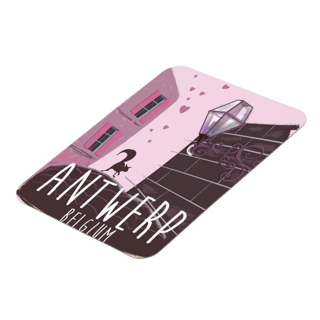 Antwerpen, Belgien Resaaffisch Magnet (Vänstra Sidan)