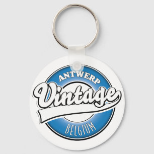 Antwerpen Belgien vintage logotyp Nyckelring
