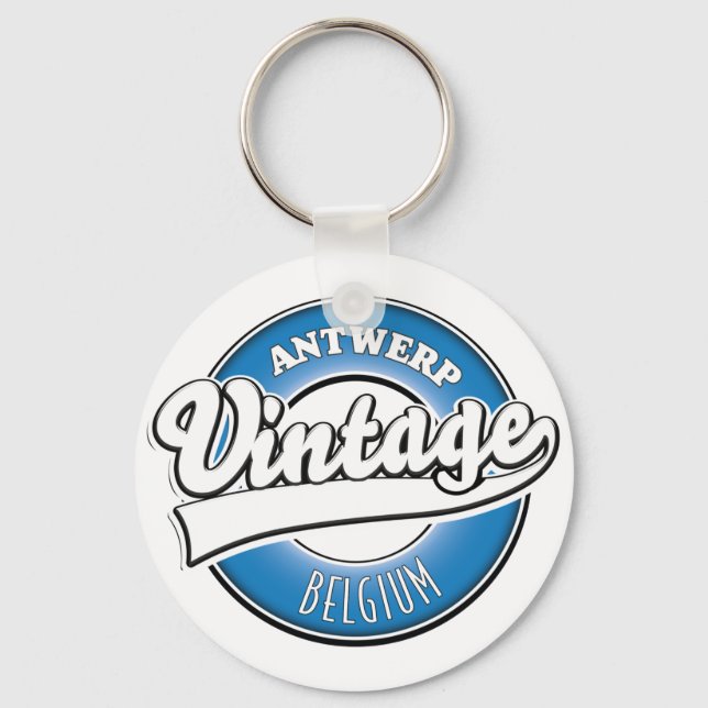 Antwerpen Belgien vintage logotyp Nyckelring (Framsida)