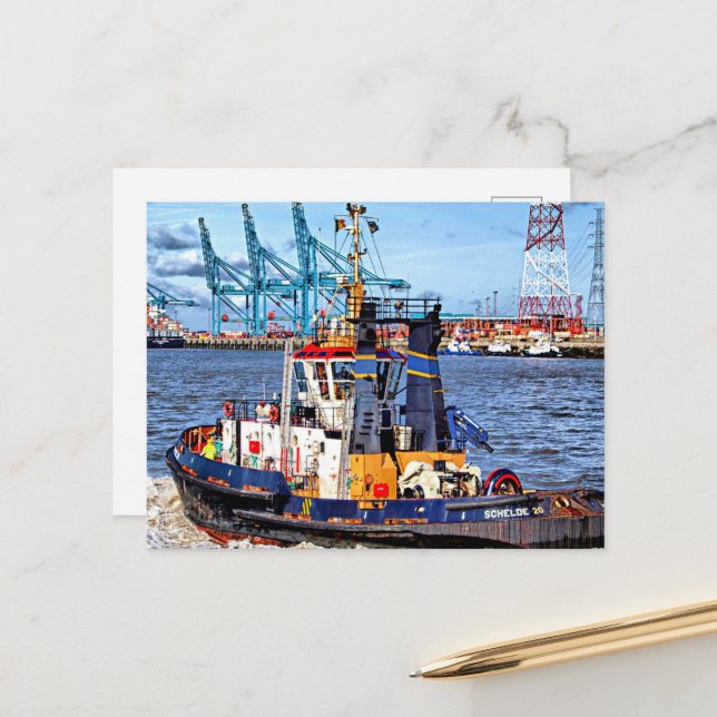 Antwerpen, belgisk scenbild vykort (Fram/Back In Situ)