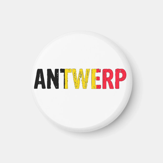 Antwerpen Belgium Magnet (Framsidan)