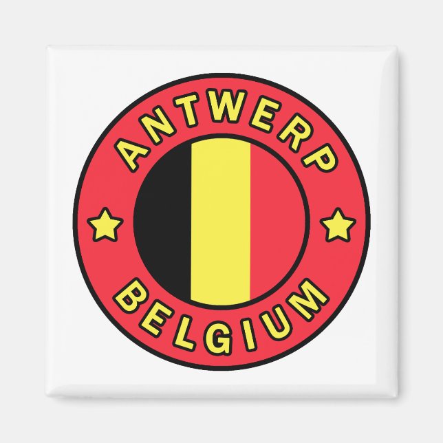 Antwerpen Belgium Magnet (Framsidan)