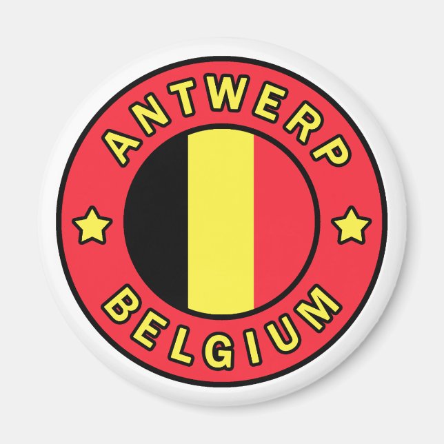 Antwerpen Belgium Magnet (Framsidan)