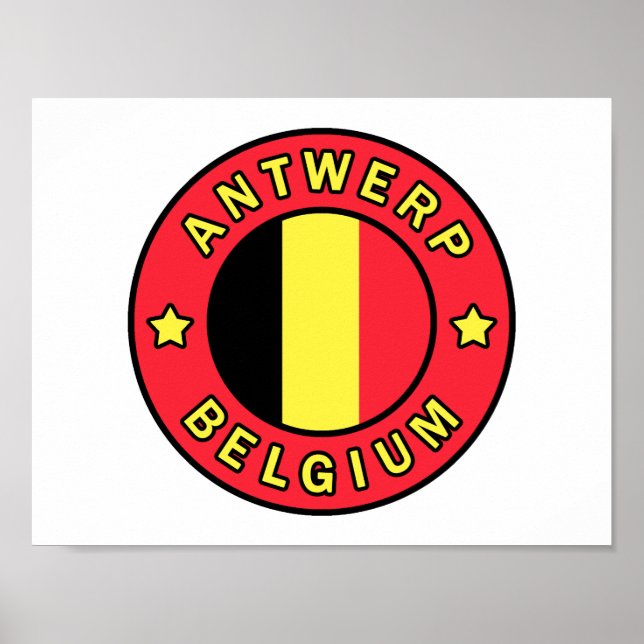Antwerpen Belgium Poster (Framsidan)