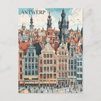 Antwerpen Belgium Travel Vykort