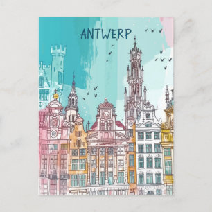 Antwerpen Belgium Travel Vykort