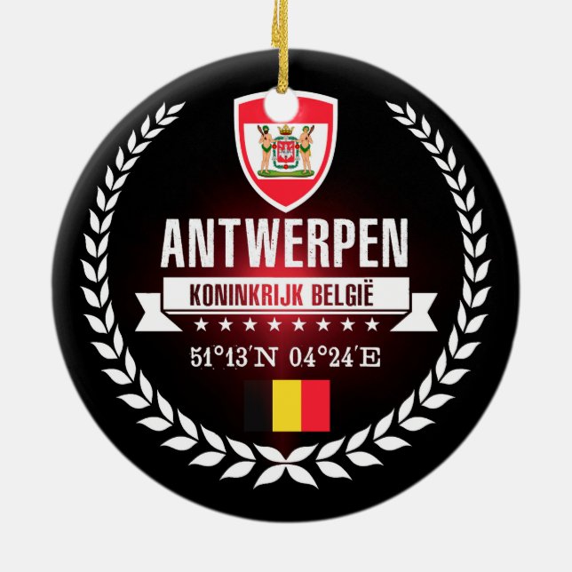 Antwerpen Julgransprydnad Keramik (Baksidan)