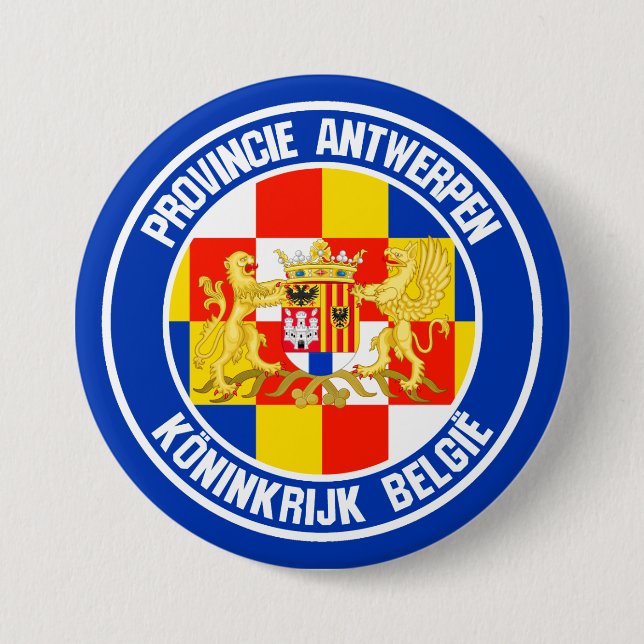 Antwerpen Round Emblem Knapp (Framsida)
