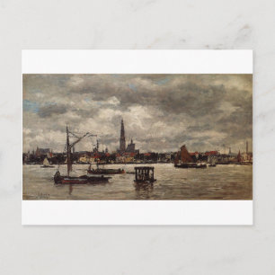Antwerpen, Schelde av Eugene Boudin Vykort