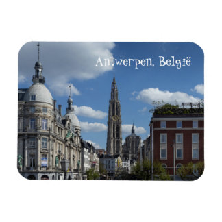 Antwerpen stadsbild Belgien från Steenplein Magnet
