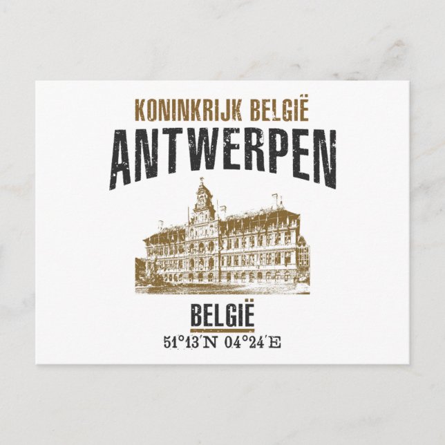 Antwerpen Vykort (Framsida)