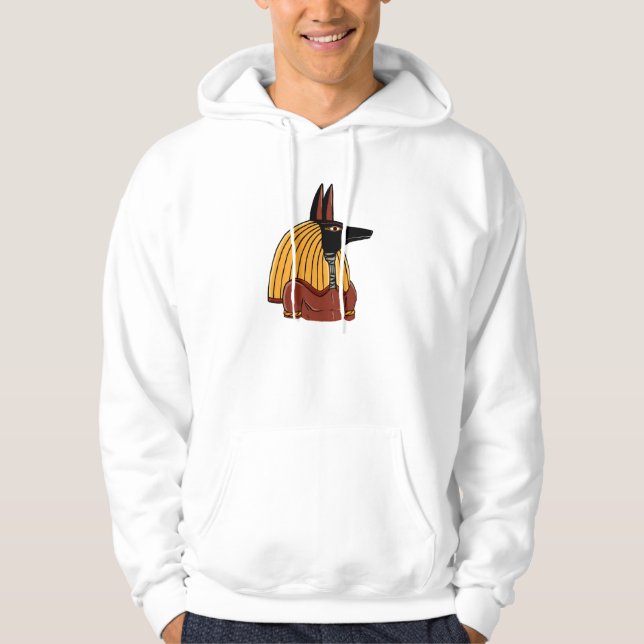 Anubis 12 - Egyptisk gud Tröja Med Luva (Framsida)