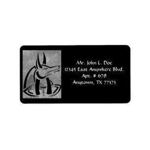 Anubis-adressetikett Adressetikett