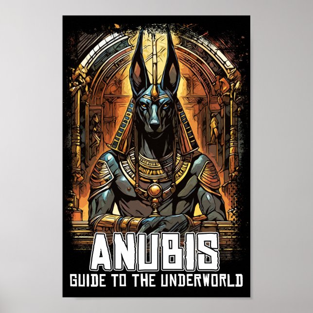 Anubis Ancient Egyptian Dödsgud Poster (Framsidan)