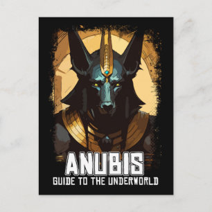 Anubis Ancient Egyptian Dödsgud Vykort