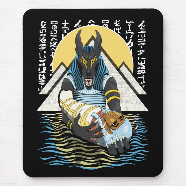 Anubis Ancient Egyptian God Illustration Musmatta (Framsidan)