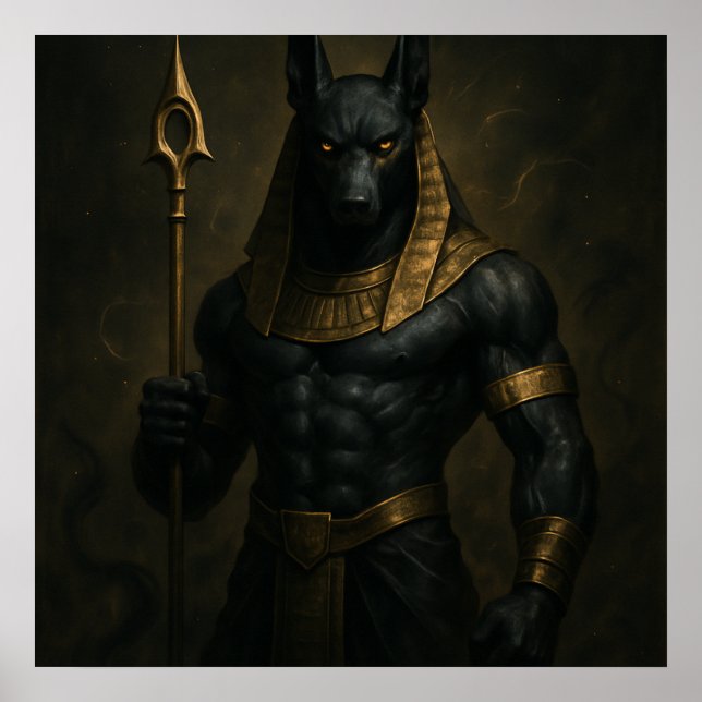 Anubis Ancient Egyptian Gud Poster (Framsidan)