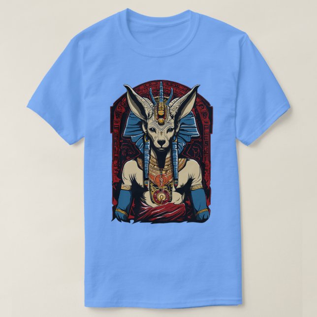 Anubis Ancient Egyptian Gud T Shirt (Design framsida)