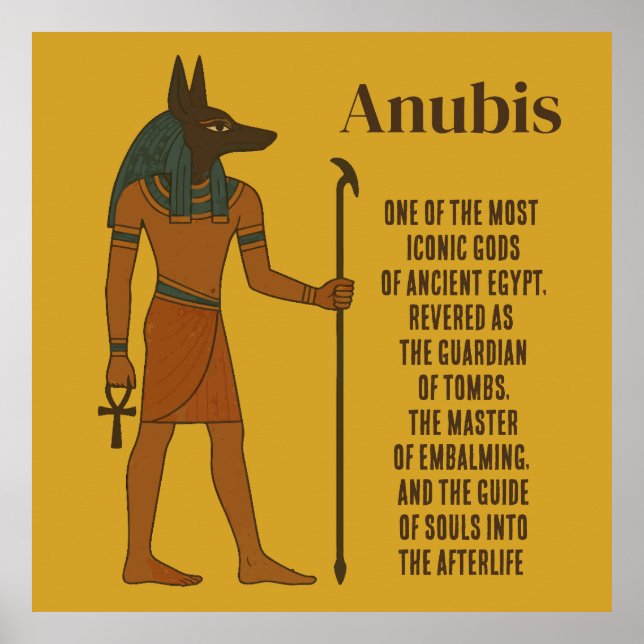 Anubis - Ancient Egyptian History Poster (Framsidan)