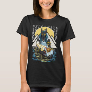 Anubis antika egyptiska gud Illustration T Shirt