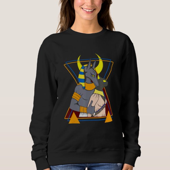 Anubis Art Anubis och Bastet Anubis Jackal Anubis T Shirt (Framsida)