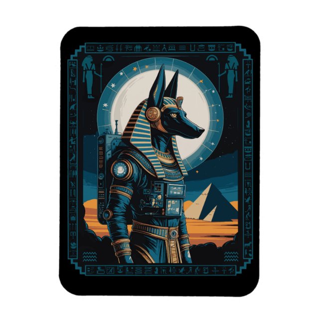 Anubis Astronaut - Afterlifs konsomiska väktare Magnet (Vertikal)