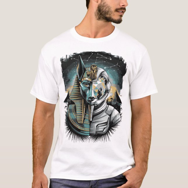 Anubis Astronaut - Kosmosväktare T Shirt (Framsida)
