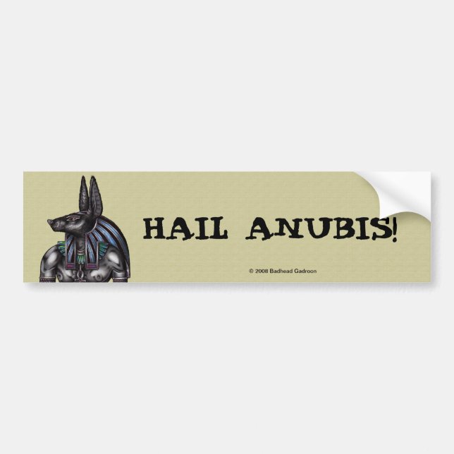 Anubis Bumper Sticker Bildekal (Framsidan)