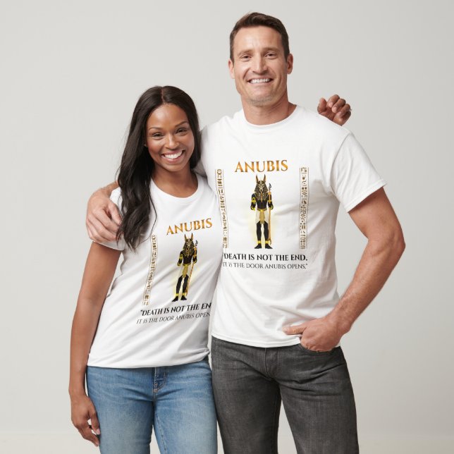 Anubis dödsdörr efterlivet forntida Egypten T Shirt (Unisex)