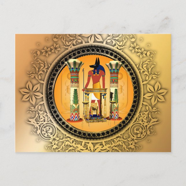 Anubis, egypten vykort (Framsida)
