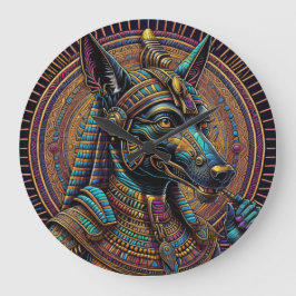 Anubis Egyptian Art Stor Klocka