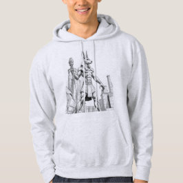 Anubis Egyptian God of the Dead Sketch Art Hoodie