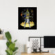 Anubis Egyptian Gud Ancient Ankh Mythology Poster (Home Office)