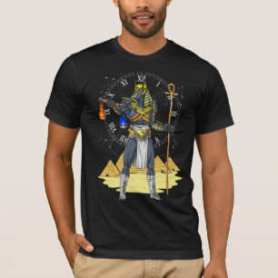 Anubis Egyptian Gud Ancient Ankh Mythology T Shirt