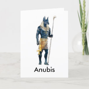 Anubis Egyptian Gud Kort
