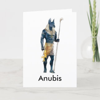Anubis Egyptian Gud Kort