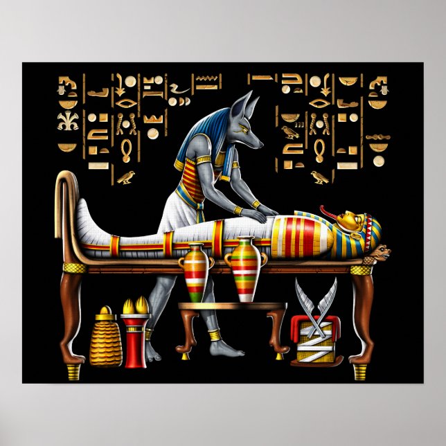 Anubis Egyptian Gud Poster (Framsidan)