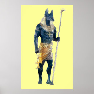 Anubis Egyptian Gud Poster