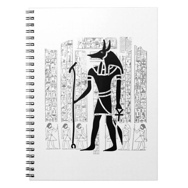Anubis Egyptian Mythology Anteckningsbok (Framsidan)