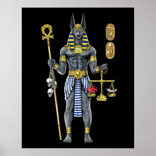 Anubis Egyptian Mythology Gud Poster