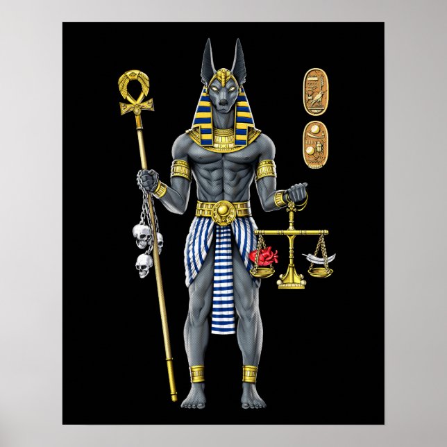 Anubis Egyptian Mythology Gud Poster (Framsidan)