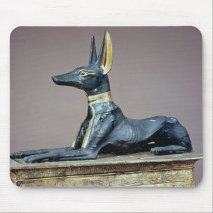 Anubis egyptisk gud av deadna från en bröstkorg musmatta