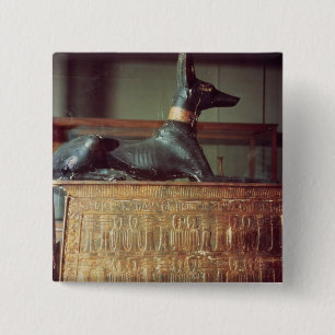 Anubis egyptisk gud av deadna knapp