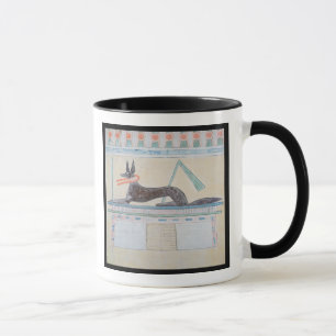 Anubis egyptisk gud av deadna mugg