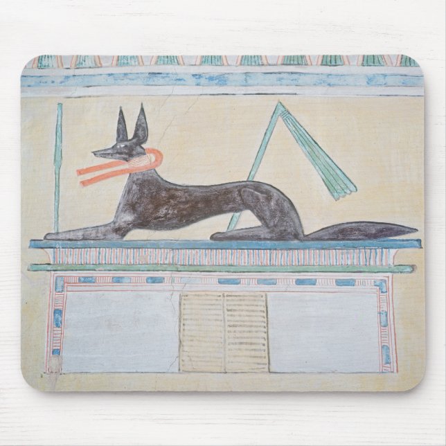Anubis egyptisk gud av deadna musmatta (Framsidan)
