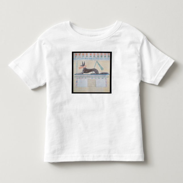 Anubis egyptisk gud av deadna t-shirt (Framsida)