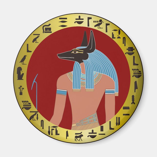 Anubis, egyptisk gud magnet (Framsidan)